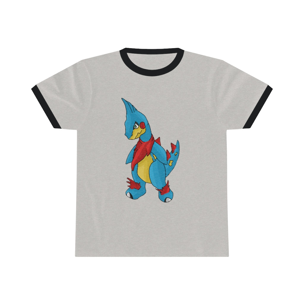 Spakez Unisex Ringer Tee showcasing its stylish design and vibrant colors, perfect for summer wear.