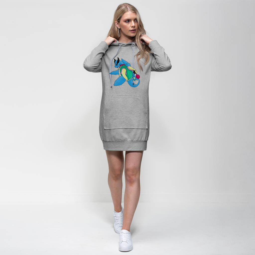Spanglex Premium Adult Hoodie Dress featuring a relaxed fit, stylish hood, and kangaroo pocket, perfect for casual wear.