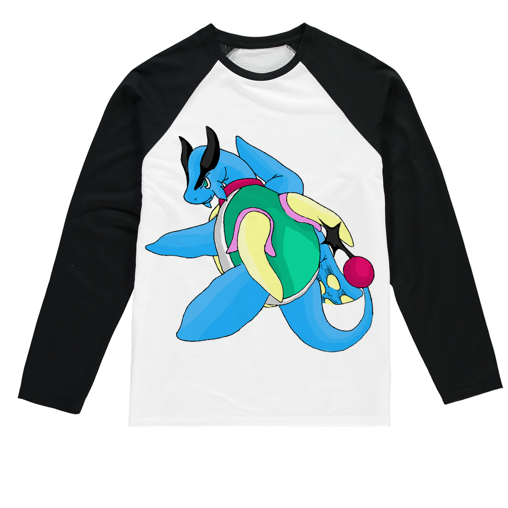 Spanglex Sublimation Baseball Long Sleeve T-Shirt featuring a crew neck and long sleeves, designed for sublimation printing with a stylish fit.
