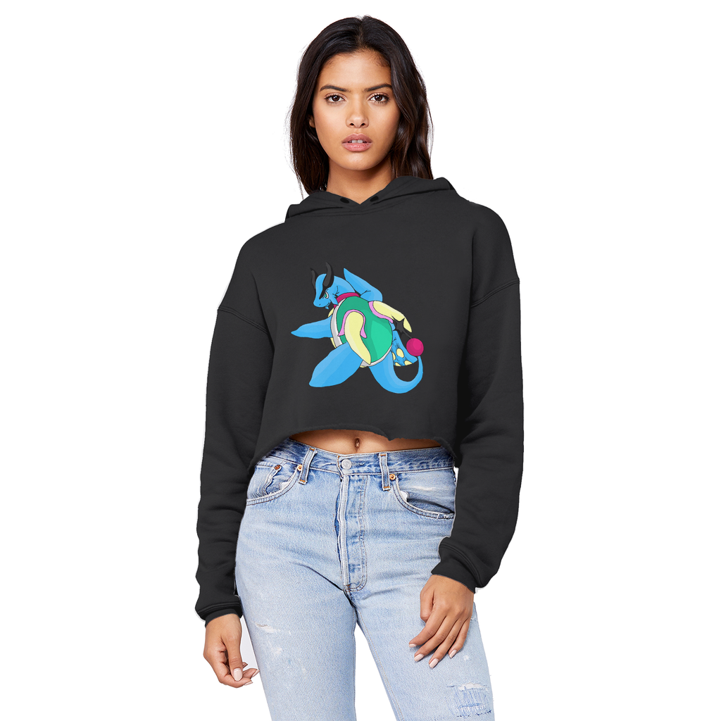 Spanglex Unisex Cropped Raw Edge Boyfriend Hoodie in various colors, showcasing its relaxed fit and raw edge hem.