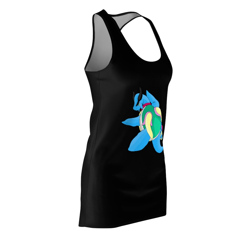 Spanglex Women's Cut & Sew Racerback Dress showcasing a stylish and comfortable design, perfect for casual and sporty occasions.