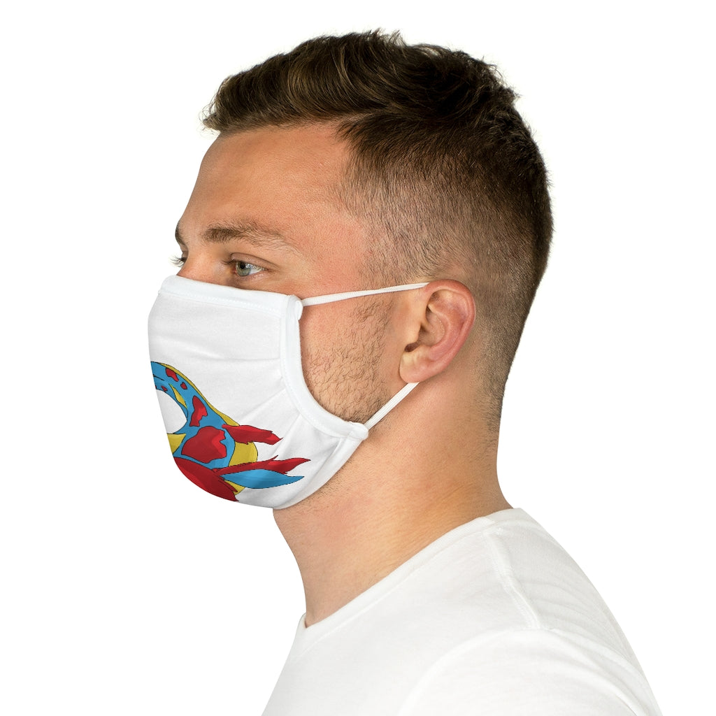 Sphale Cotton Face Mask featuring vibrant motifs and adjustable earloops, made from 100% cotton for comfort and style.