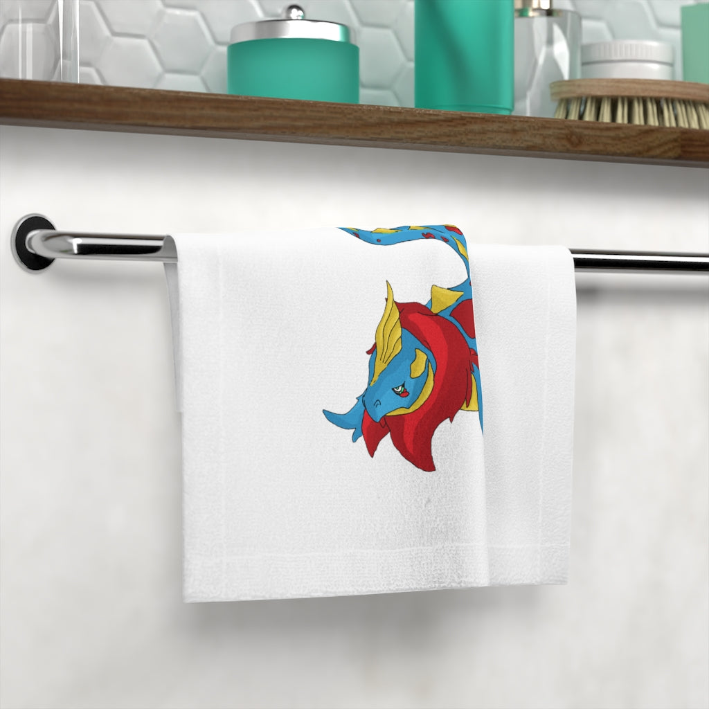 Sphale Face Towel featuring a customizable polyester front and soft cotton back, ideal for personal use or gifts.
