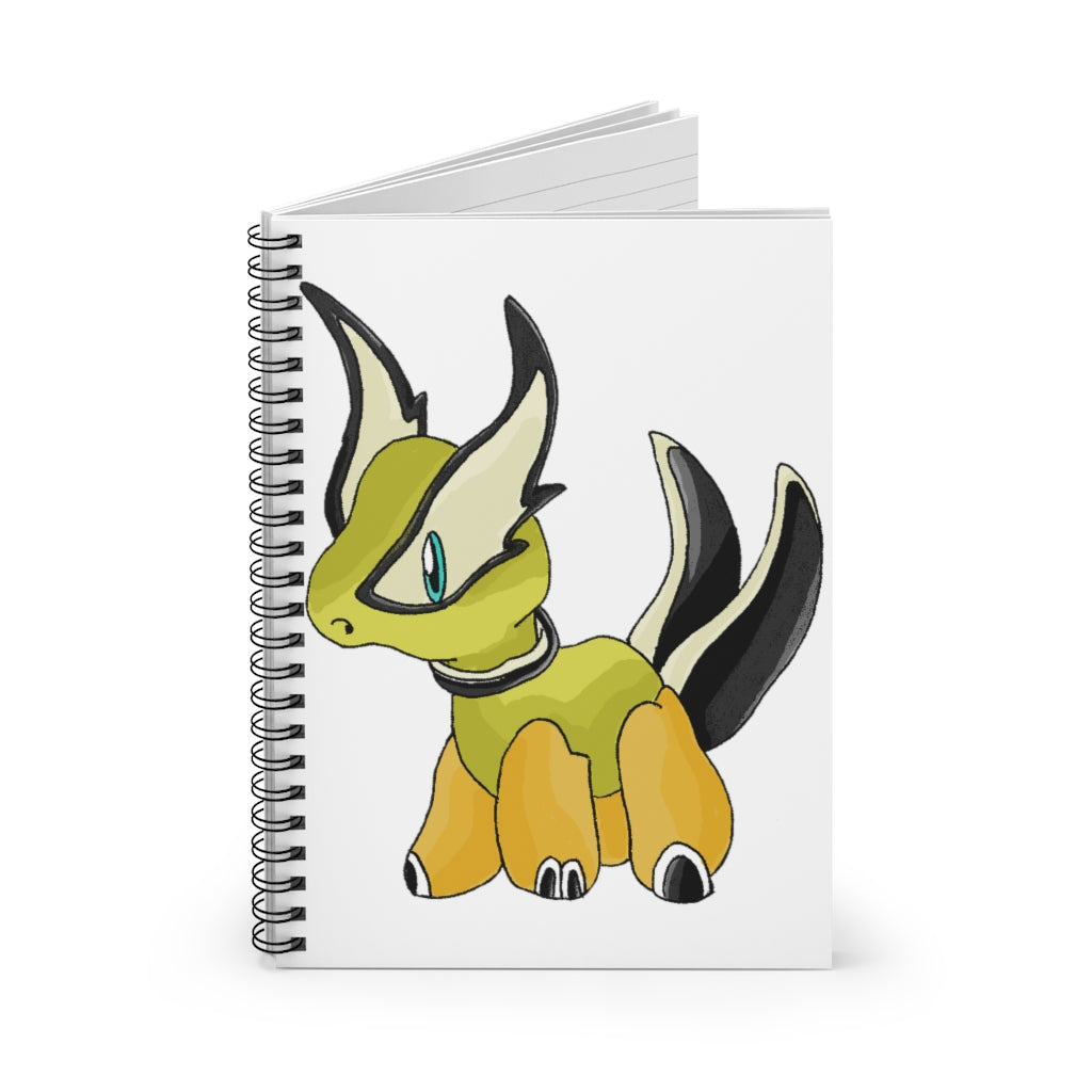 Spore Spiral Notebook featuring a colorful printed cover and ruled line pages, ideal for notes and lists.