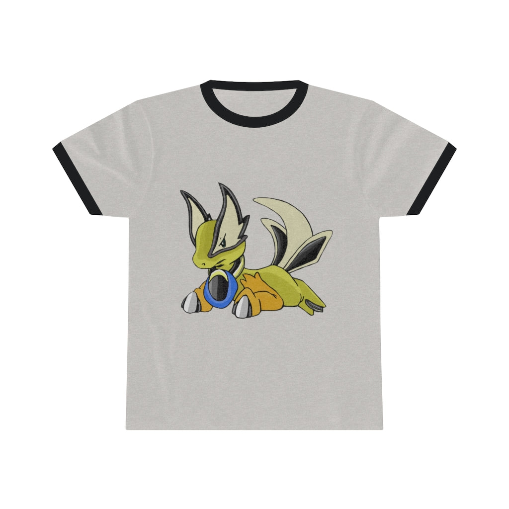 Sporela Unisex Ringer Tee in various colors showcasing its lightweight fabric and stylish design.