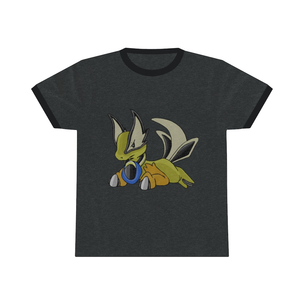 Sporela Unisex Ringer Tee in various colors showcasing its lightweight fabric and stylish design.