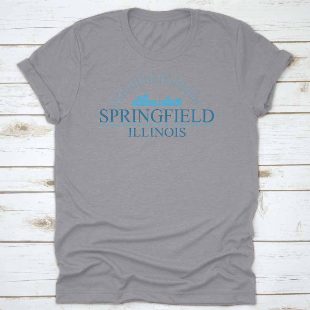Stylish Springfield Illinois skyline banner design featuring a silhouette vector, perfect for decor.