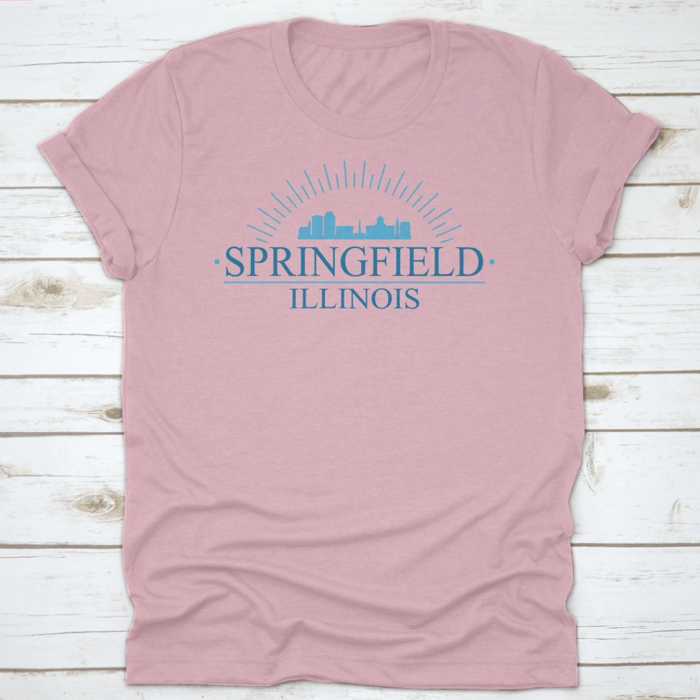Stylish Springfield Illinois skyline banner design featuring a silhouette vector, perfect for decor.