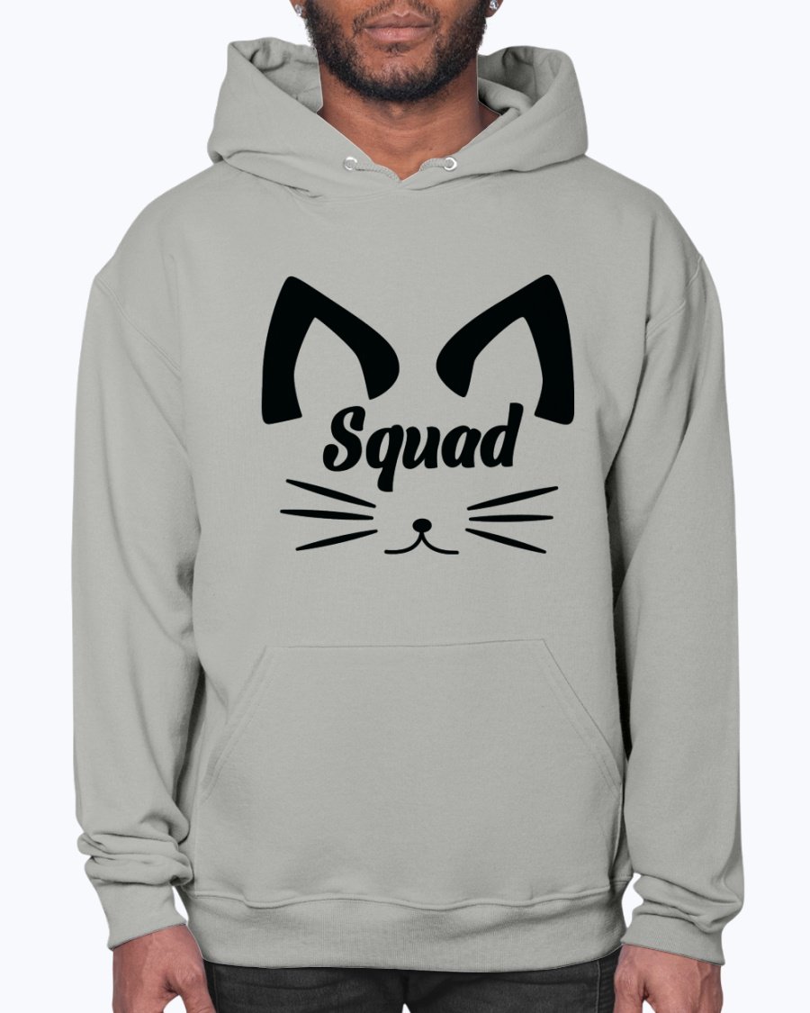 A stylish unisex hoodie designed for brides and bridal parties, featuring a front pouch pocket and soft fleece material.