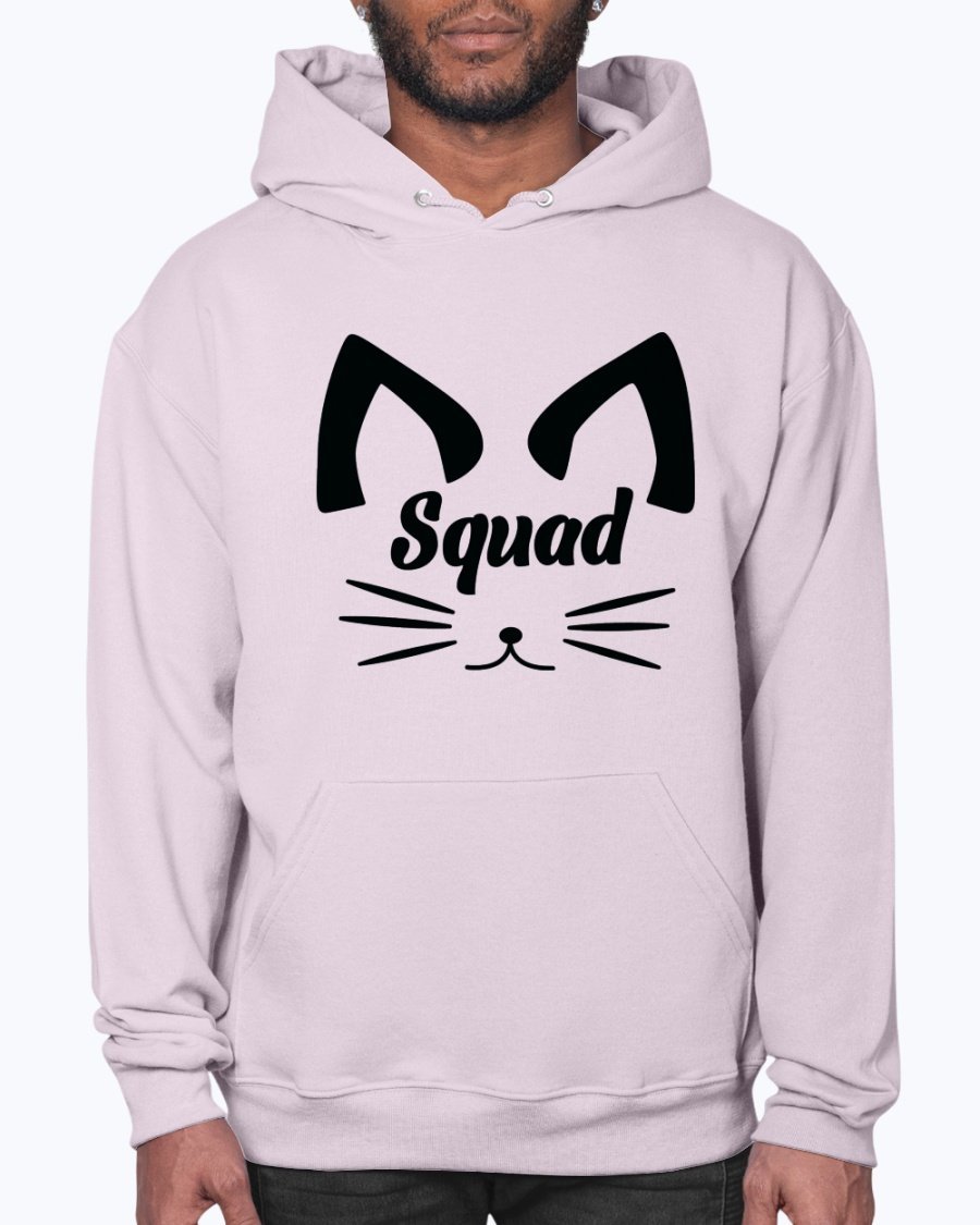 A stylish unisex hoodie designed for brides and bridal parties, featuring a front pouch pocket and soft fleece material.