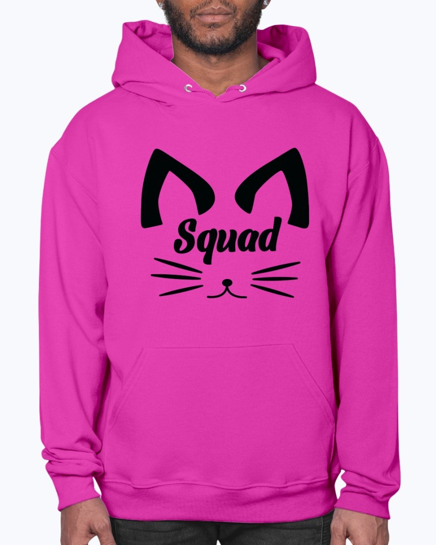 A stylish unisex hoodie designed for brides and bridal parties, featuring a front pouch pocket and soft fleece material.