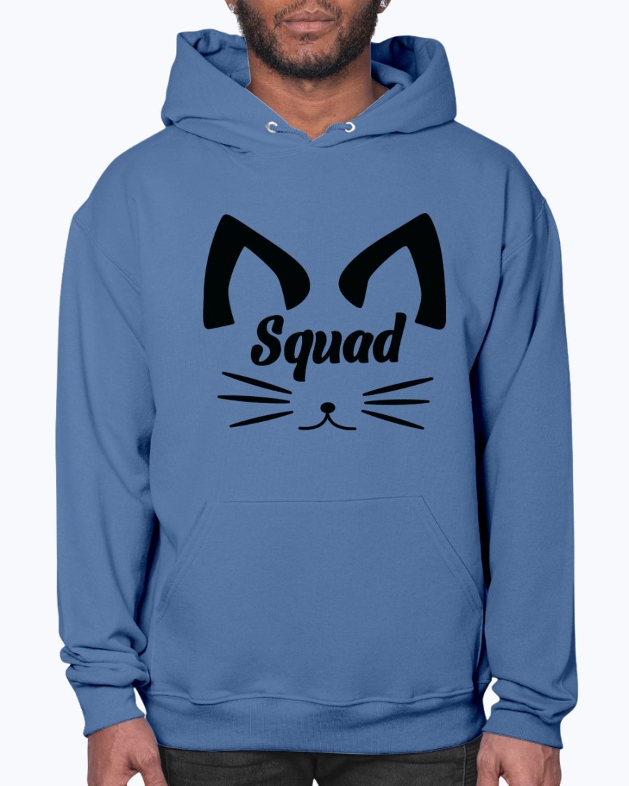 A stylish unisex hoodie designed for brides and bridal parties, featuring a front pouch pocket and soft fleece material.