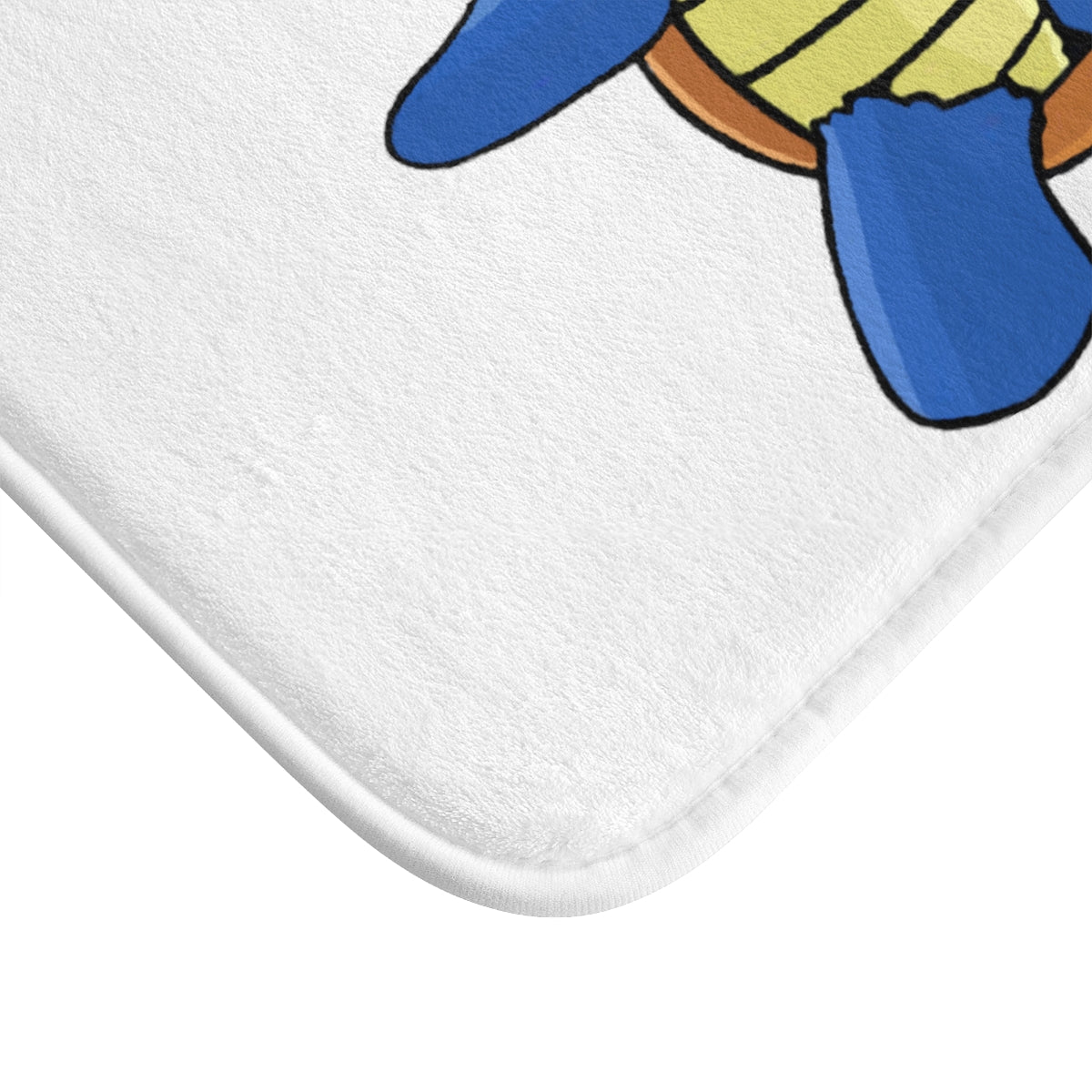 Squata Bath Mat featuring a stylish design with anti-slip backing, made from soft microfiber material.