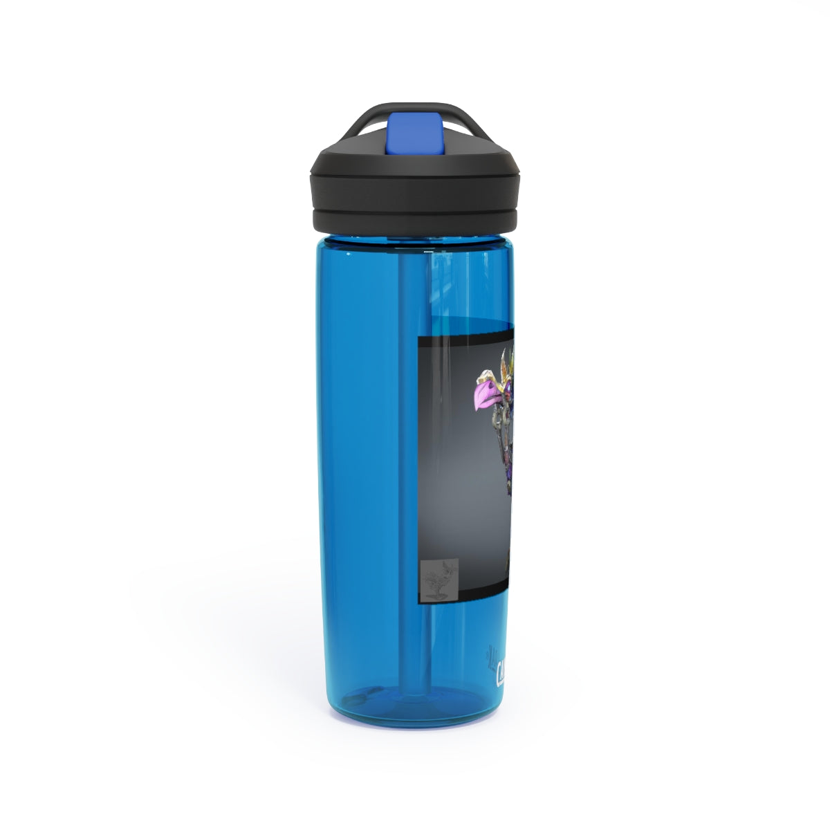Squawkers the Ostrich Mount CamelBak Eddy® Water Bottle in 20oz and 25oz sizes, featuring a personalized design and robust Tritan™ material.