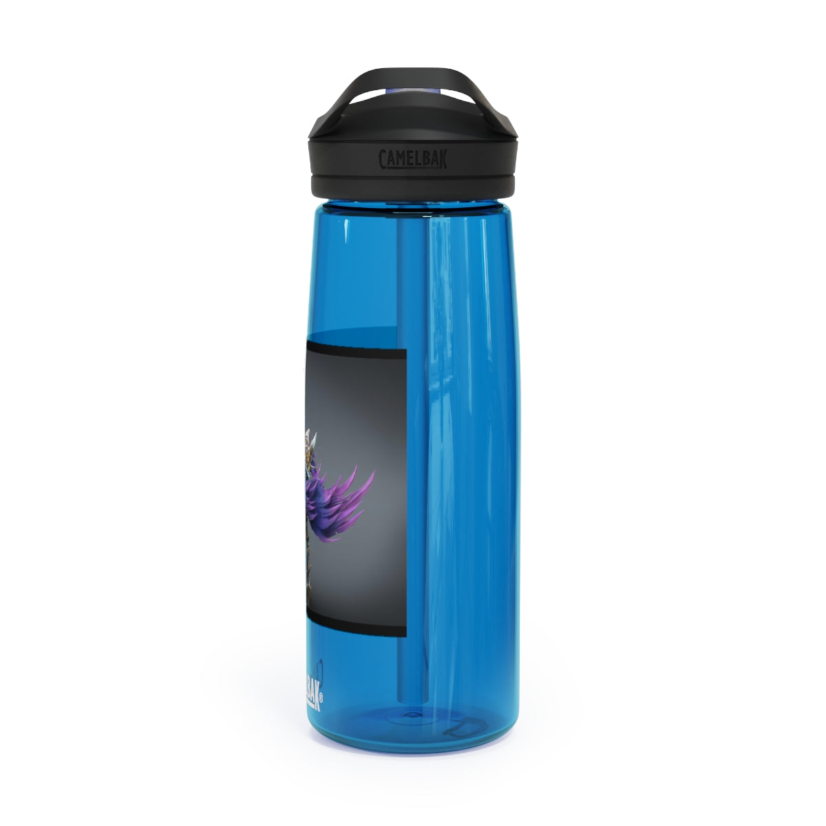 Squawkers the Ostrich Mount CamelBak Eddy® Water Bottle in 20oz and 25oz sizes, featuring a personalized design and robust Tritan™ material.