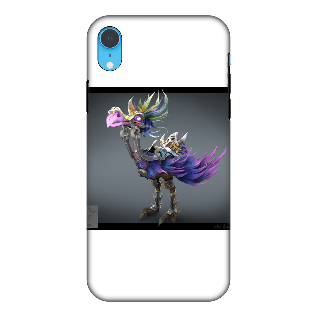 Squawkers The Ostrich Mount Tough Phone Case showcasing vibrant full-color design and dual-layer protection.