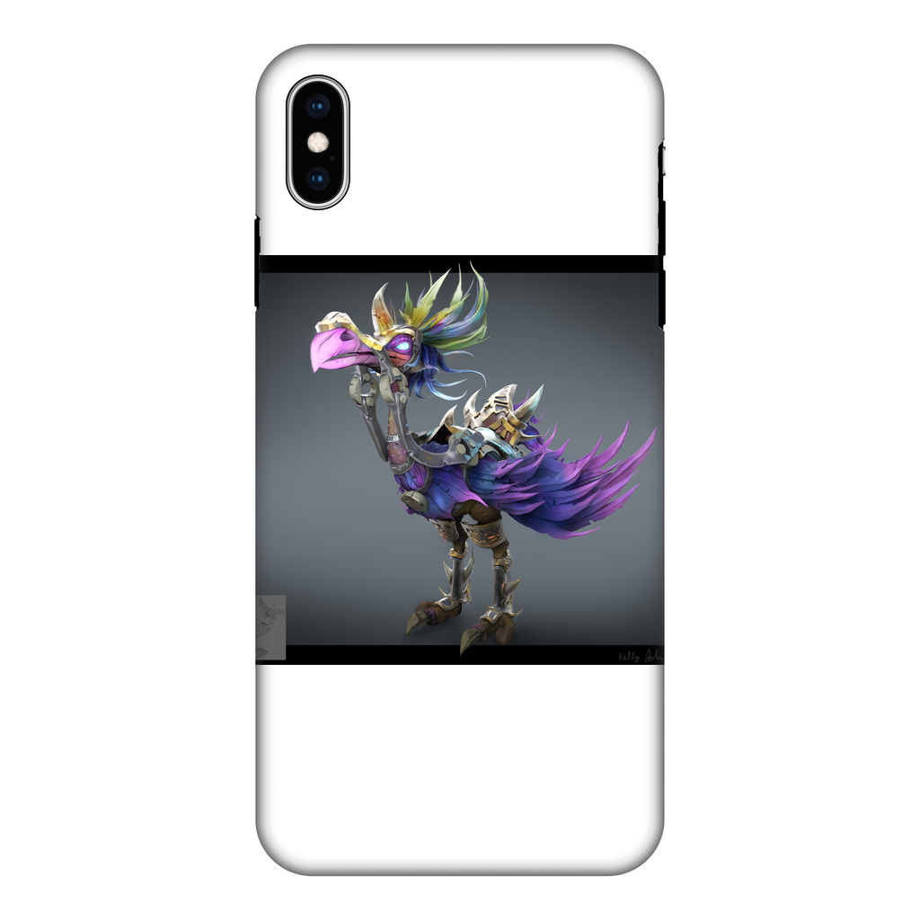 Squawkers The Ostrich Mount Tough Phone Case showcasing vibrant full-color design and dual-layer protection.