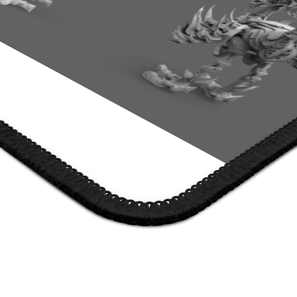 Squawkers the Ostrich Mount Gaming Mouse Pad featuring vibrant colors and stitched edges, ideal for gaming and office use.