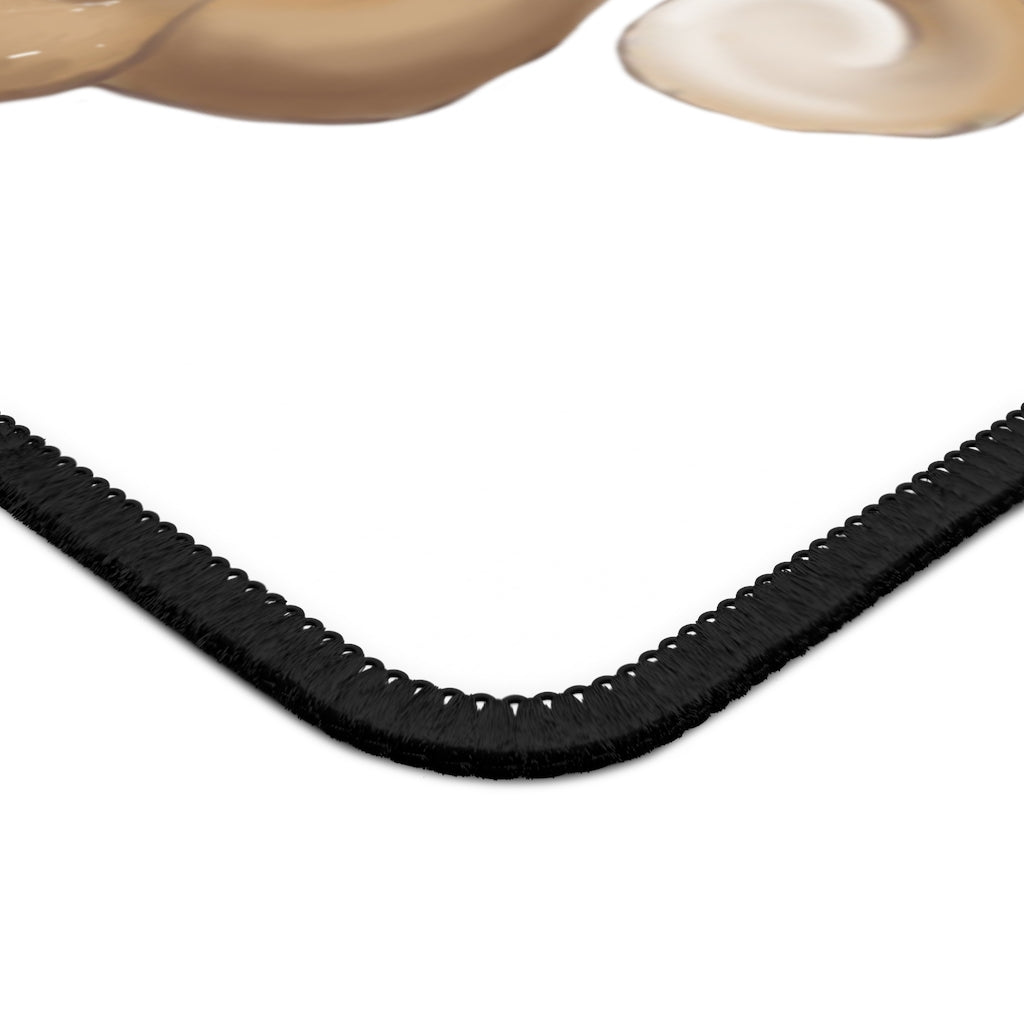 Squirrel Gaming Mouse Pad featuring vibrant custom designs and stitched edges for durability.