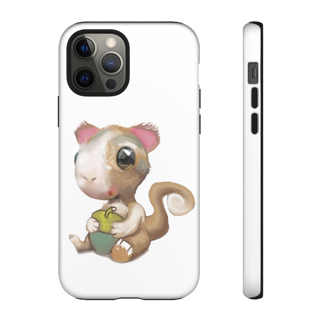 Squirrel Tough Case featuring a stylish photographic print design, showcasing its dual-layer protection and impact-resistant materials.