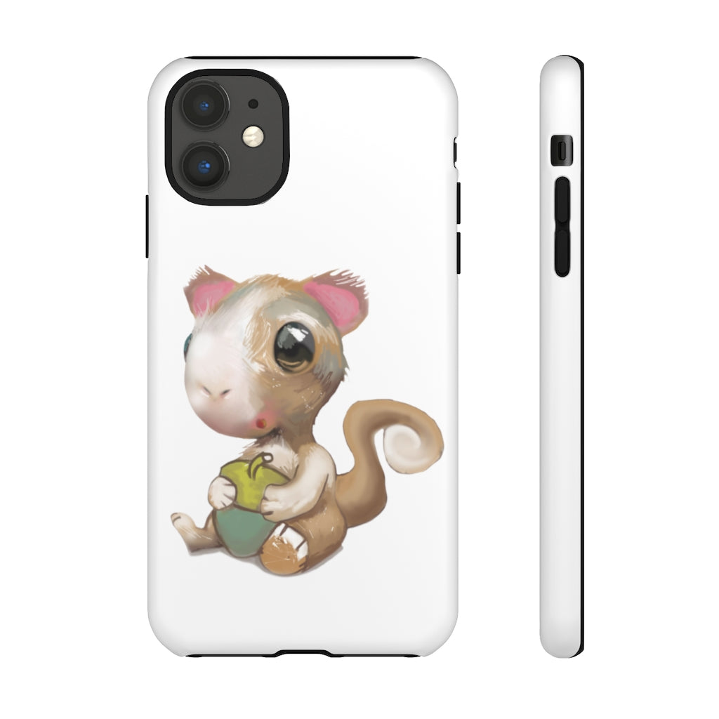 Squirrel Tough Case featuring a stylish photographic print design, showcasing its dual-layer protection and impact-resistant materials.