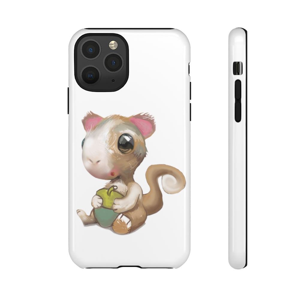 Squirrel Tough Case featuring a stylish photographic print design, showcasing its dual-layer protection and impact-resistant materials.