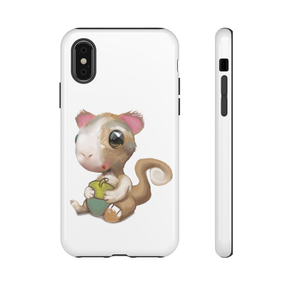 Squirrel Tough Case featuring a stylish photographic print design, showcasing its dual-layer protection and impact-resistant materials.