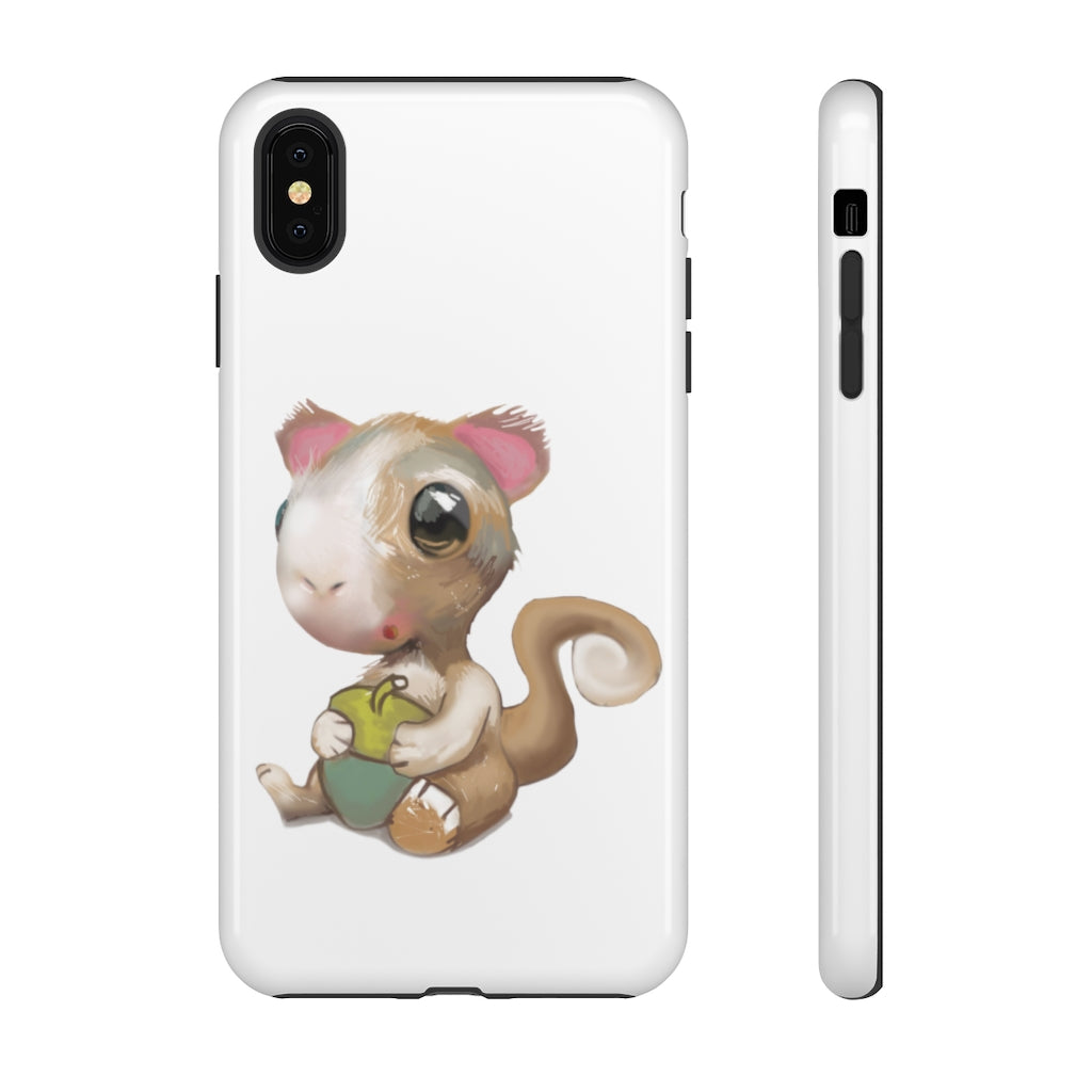 Squirrel Tough Case featuring a stylish photographic print design, showcasing its dual-layer protection and impact-resistant materials.