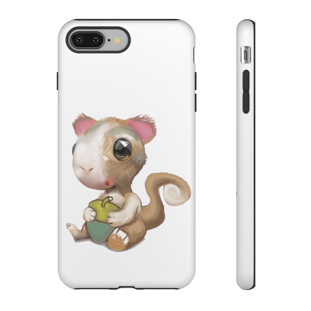 Squirrel Tough Case featuring a stylish photographic print design, showcasing its dual-layer protection and impact-resistant materials.