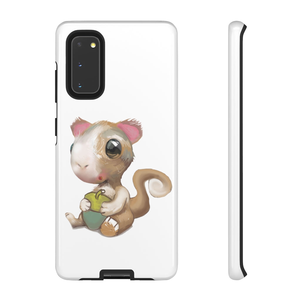 Squirrel Tough Case featuring a stylish photographic print design, showcasing its dual-layer protection and impact-resistant materials.