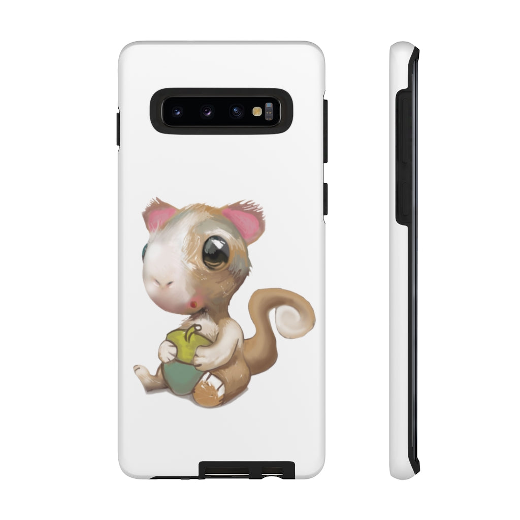 Squirrel Tough Case featuring a stylish photographic print design, showcasing its dual-layer protection and impact-resistant materials.