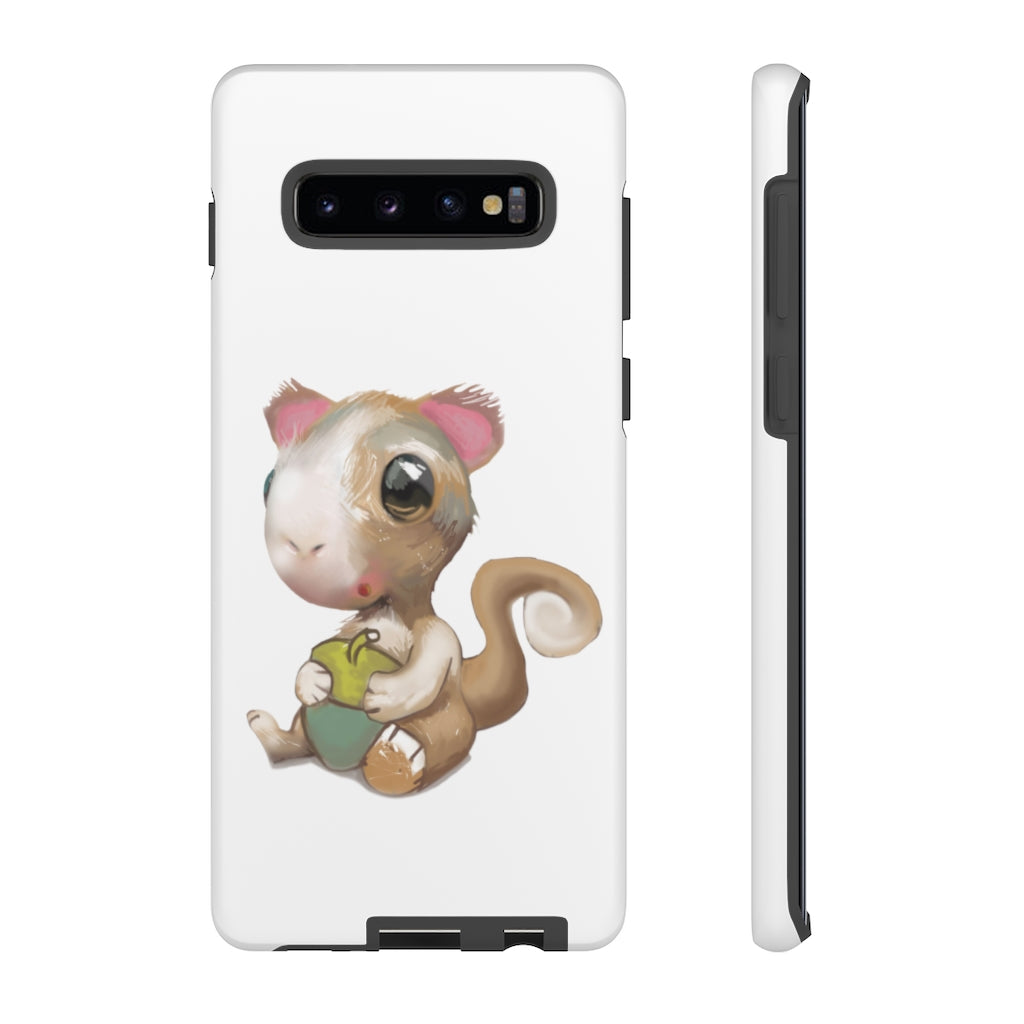 Squirrel Tough Case featuring a stylish photographic print design, showcasing its dual-layer protection and impact-resistant materials.