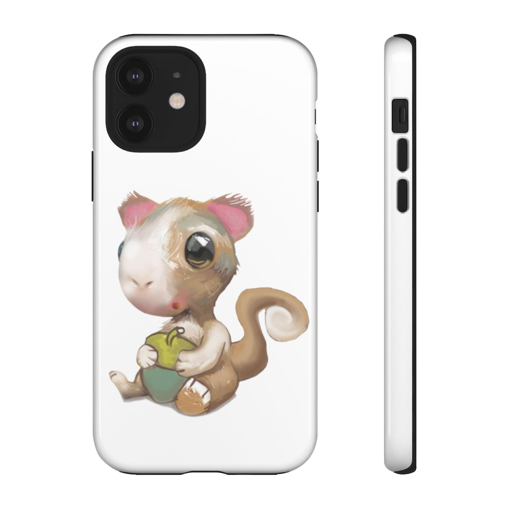 Squirrel Tough Case featuring a stylish photographic print design, showcasing its dual-layer protection and impact-resistant materials.