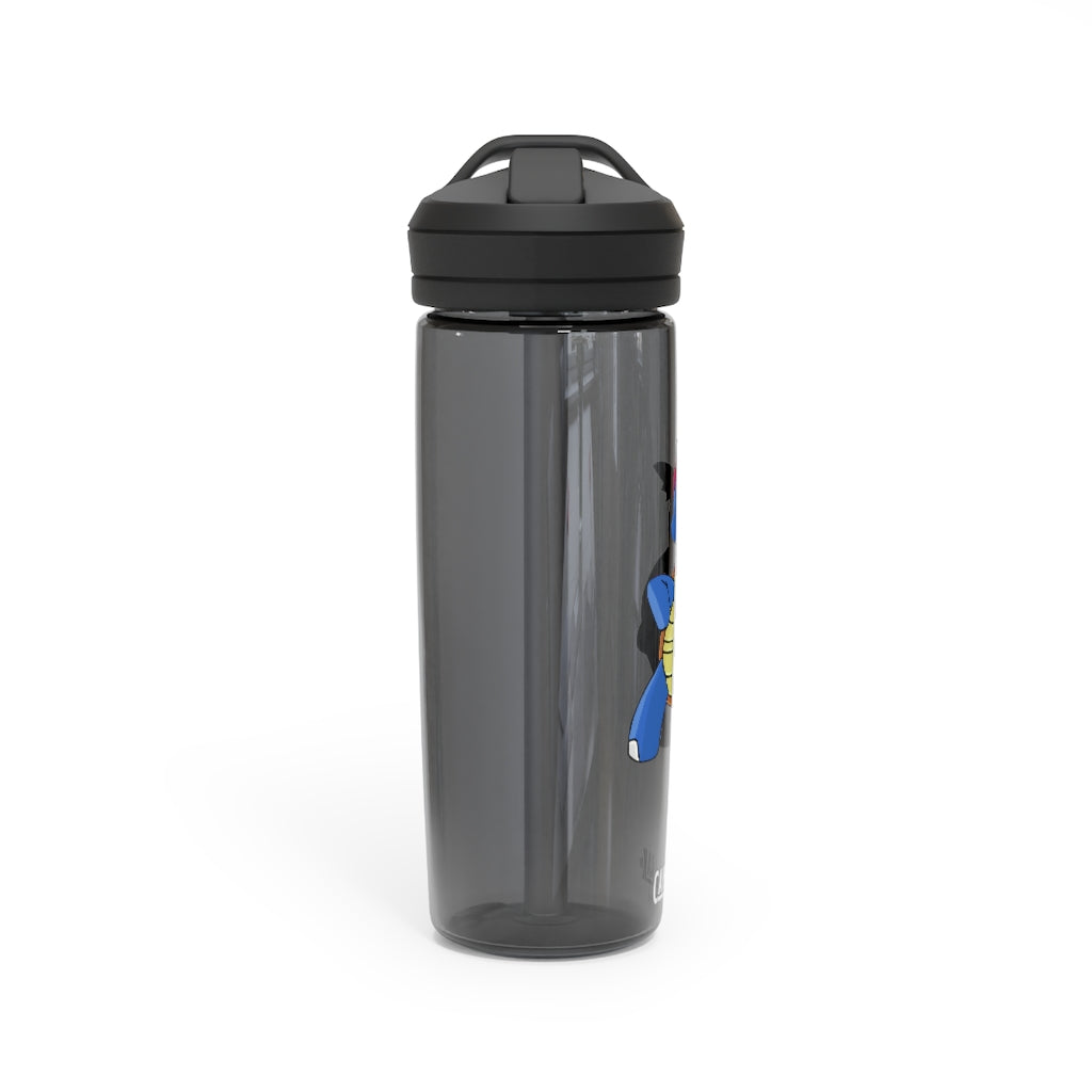 Squirtila CamelBak Eddy® Water Bottle in 20oz and 25oz sizes, showcasing its robust design and personalized options.