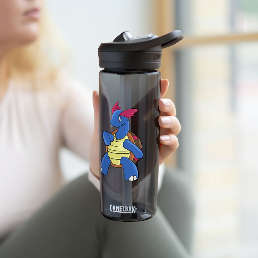 Squirtila CamelBak Eddy® Water Bottle in 20oz and 25oz sizes, showcasing its robust design and personalized options.