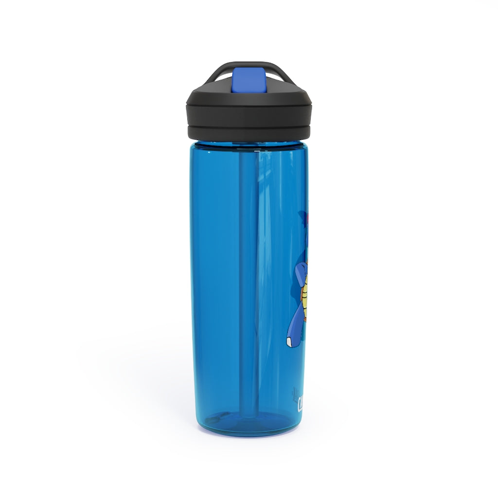 Squirtila CamelBak Eddy® Water Bottle in 20oz and 25oz sizes, showcasing its robust design and personalized options.