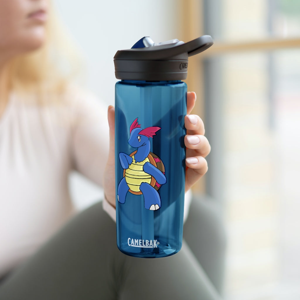 Squirtila CamelBak Eddy® Water Bottle in 20oz and 25oz sizes, showcasing its robust design and personalized options.