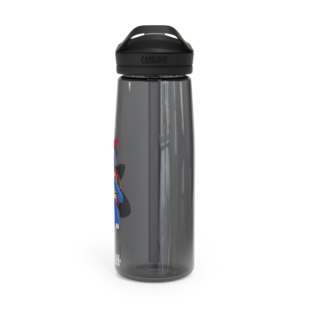 Squirtila CamelBak Eddy® Water Bottle in 20oz and 25oz sizes, showcasing its robust design and personalized options.