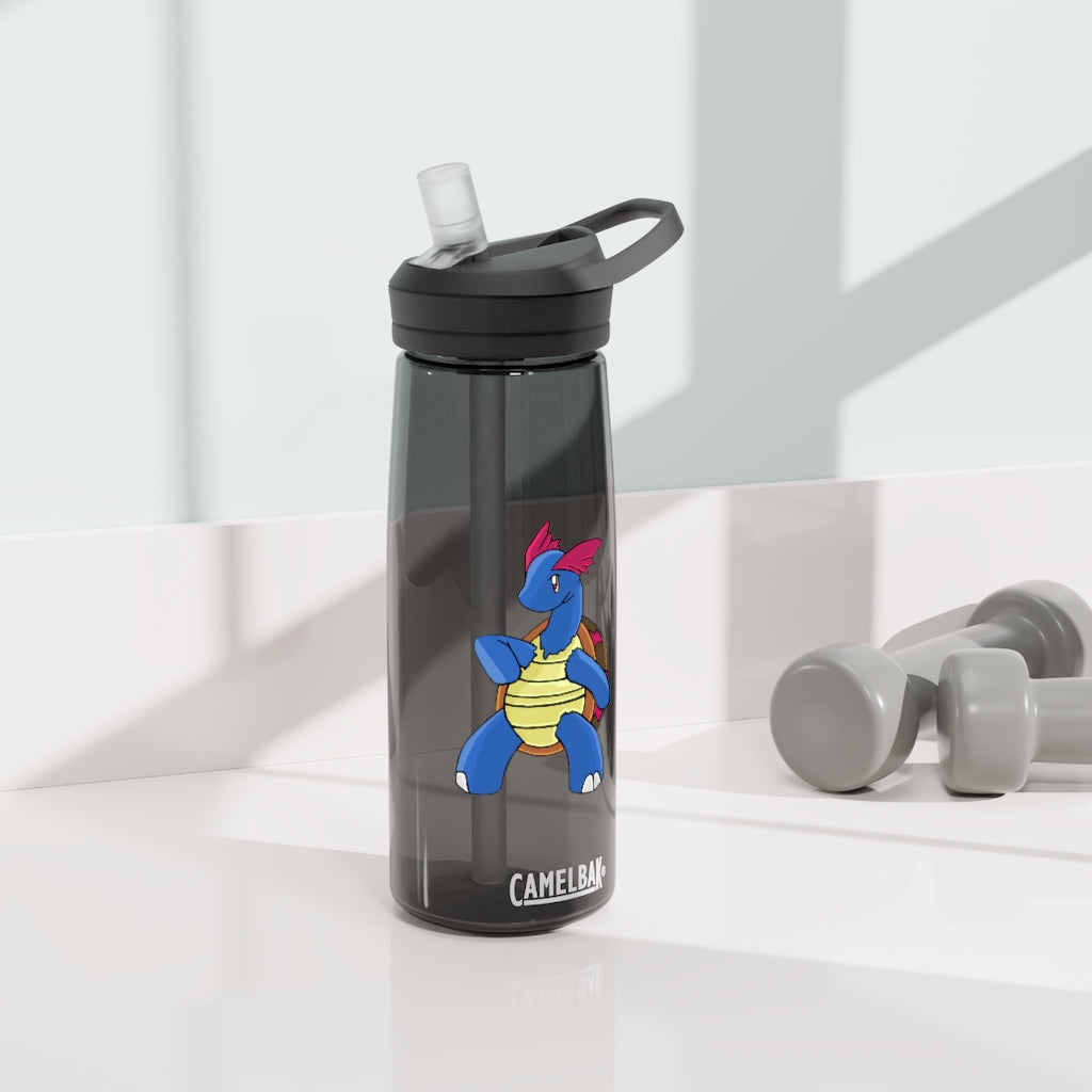 Squirtila CamelBak Eddy® Water Bottle in 20oz and 25oz sizes, showcasing its robust design and personalized options.