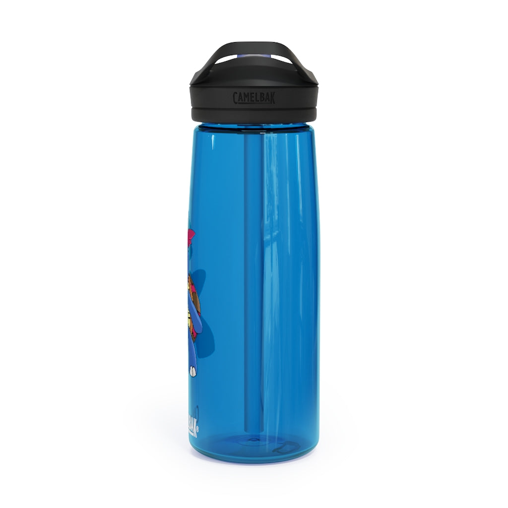 Squirtila CamelBak Eddy® Water Bottle in 20oz and 25oz sizes, showcasing its robust design and personalized options.
