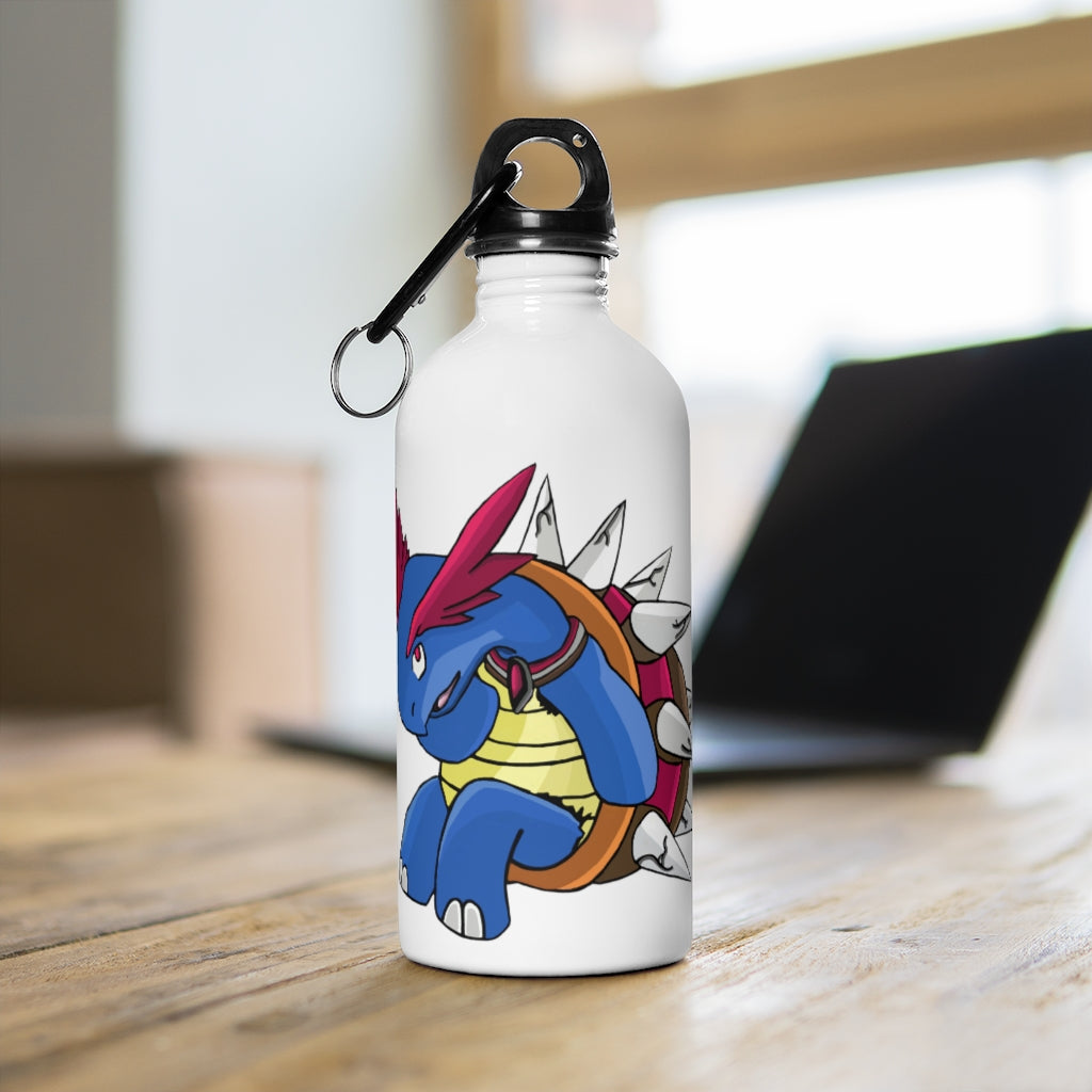 Squirtois Stainless Steel Water Bottle with a stylish design and plastic screw top, perfect for hydration on the go.