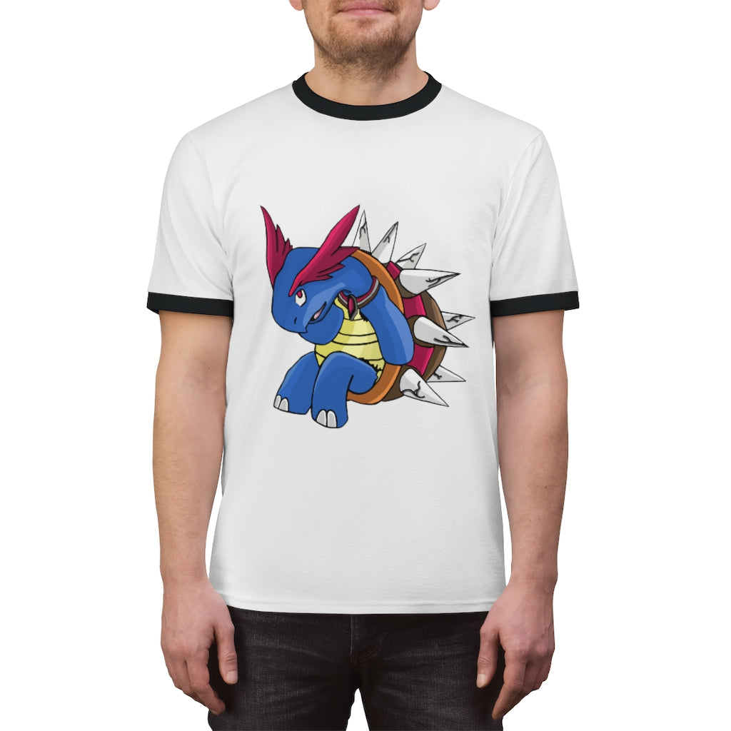 Squirtois Unisex Ringer Tee in various colors, showcasing its lightweight fabric and stylish design.