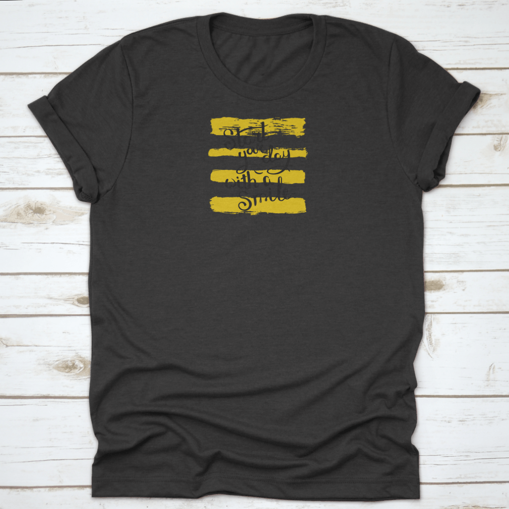 A comfortable hand-drawn motivational quote t-shirt made from 100% cotton, featuring a positive message to inspire wearers.