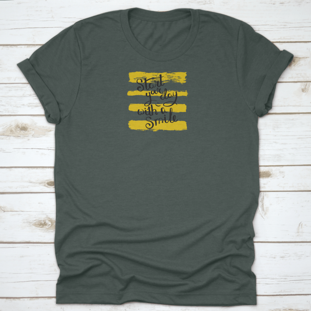 A comfortable hand-drawn motivational quote t-shirt made from 100% cotton, featuring a positive message to inspire wearers.