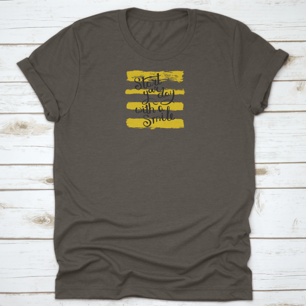 A comfortable hand-drawn motivational quote t-shirt made from 100% cotton, featuring a positive message to inspire wearers.