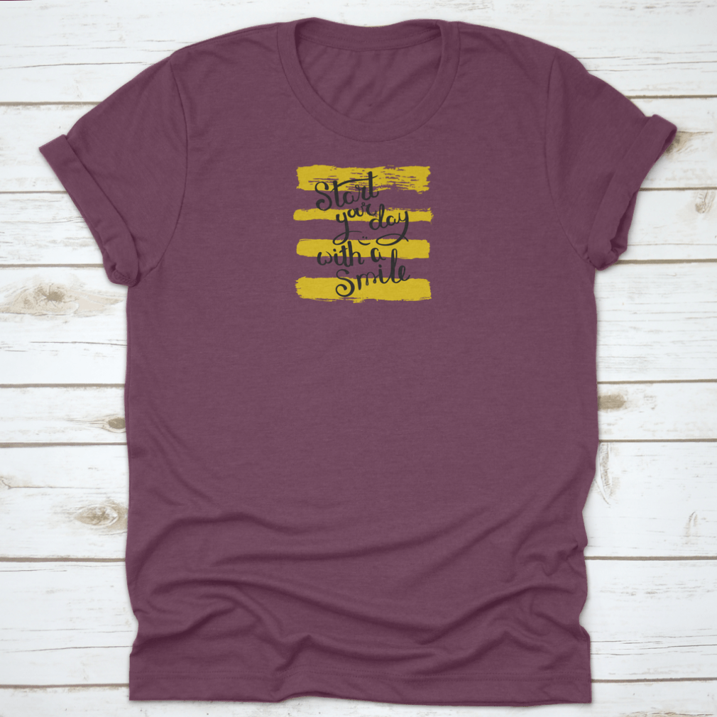 A comfortable hand-drawn motivational quote t-shirt made from 100% cotton, featuring a positive message to inspire wearers.