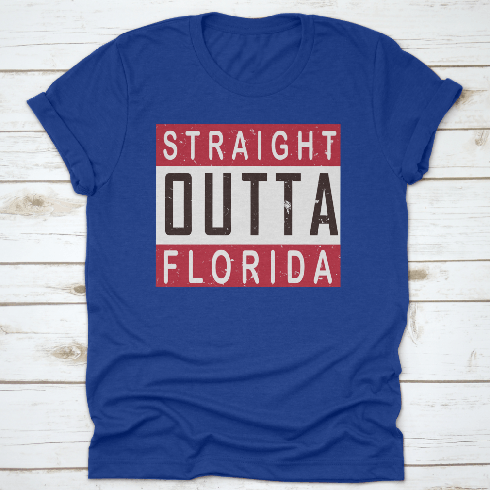 Straight Outta America T-shirt in various colors, showcasing its classic fit and quality fabric.