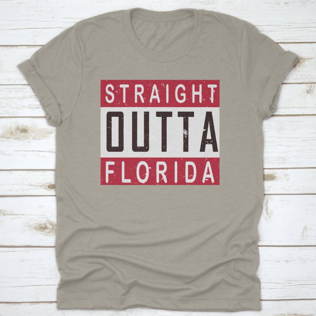 Straight Outta America T-shirt in various colors, showcasing its classic fit and quality fabric.