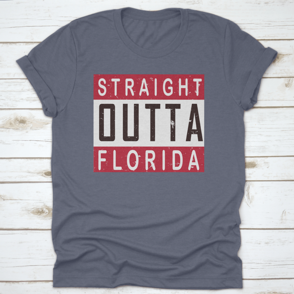 Straight Outta America T-shirt in various colors, showcasing its classic fit and quality fabric.