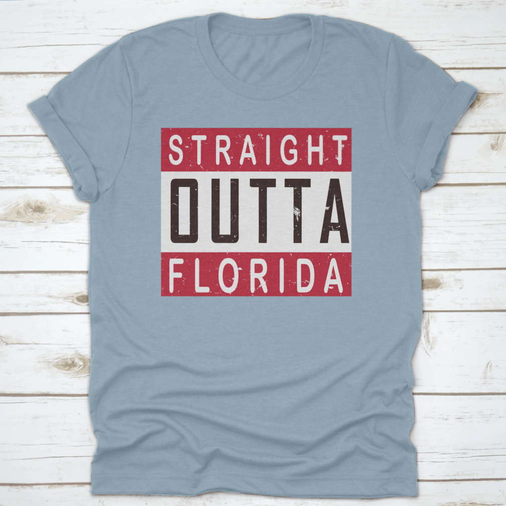 Straight Outta America T-shirt in various colors, showcasing its classic fit and quality fabric.